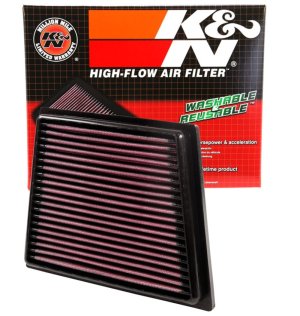Ford Fiesta Performance Air Intake - K&N Engineering - High-Flow Air Filter - `08-`17